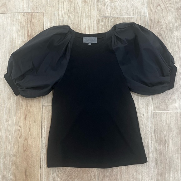 Sunday in Brooklyn Puff Sleeve Ponte Top - Picture 7 of 7